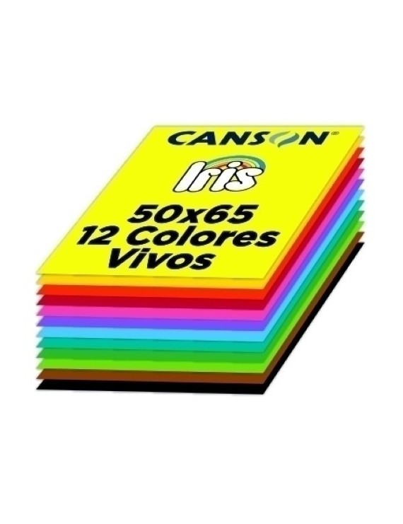 Cartulina 50X65 Iris 185G Col. Vivos P/1