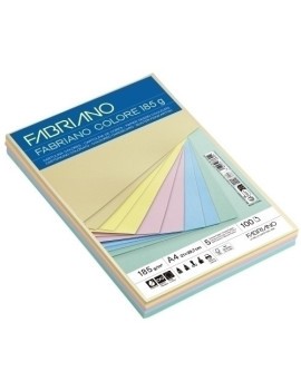 Cartulina A4 Fabr. 185G P/100 Col.Pastel