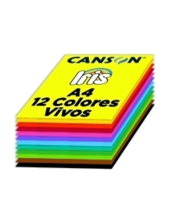 Cartulina A4 Iris 185G Col. Vivos P/120