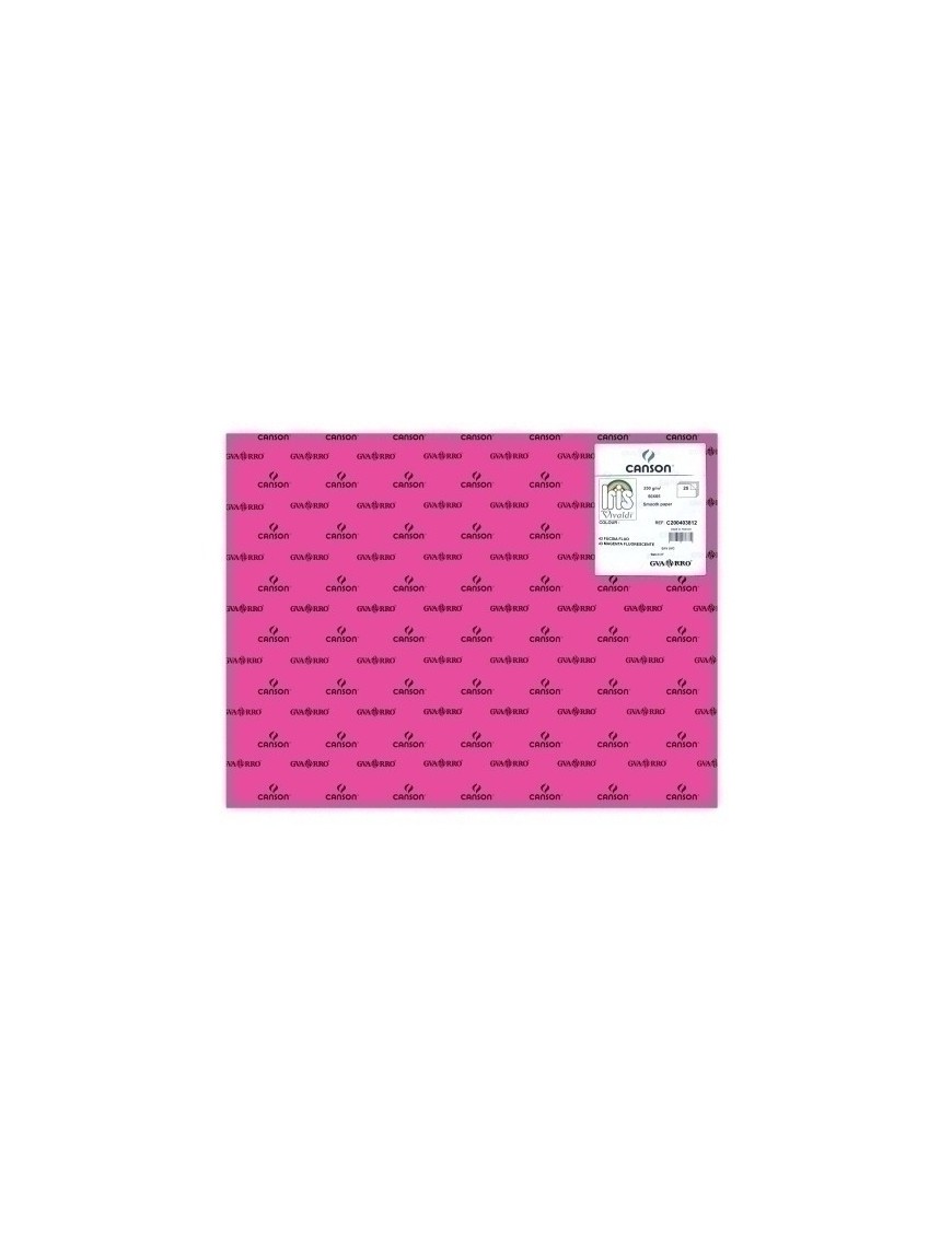 Cartulina Fluor 50X65 Iris Fucsia P/25