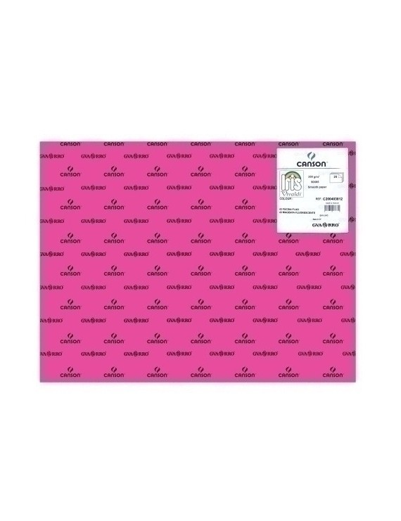 Cartulina Fluor 50X65 Iris Fucsia P/25