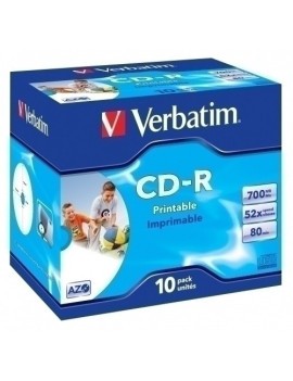 Cd-Rom Verbatim 700Mb 52X Jewel C/10