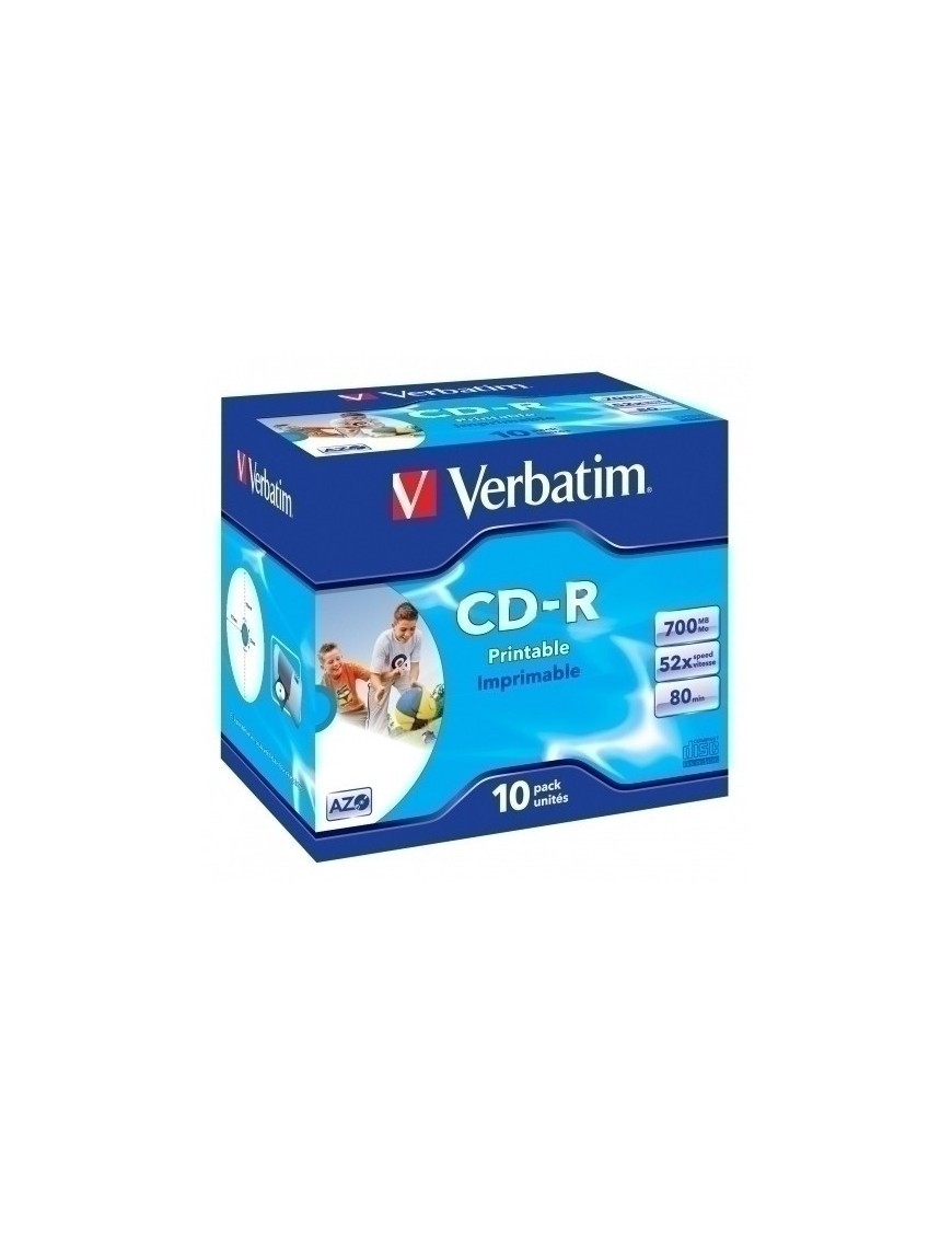 Cd-Rom Verbatim 700Mb 52X Jewel C/10