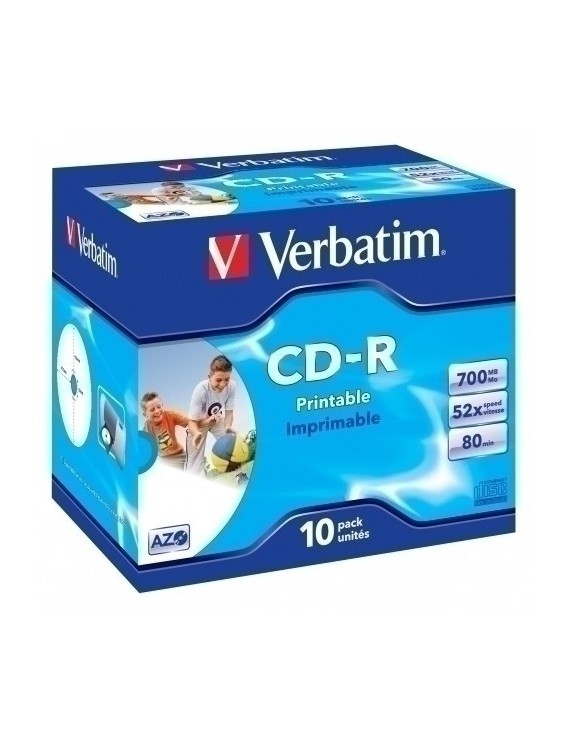 Cd-Rom Verbatim 700Mb 52X Jewel C/10