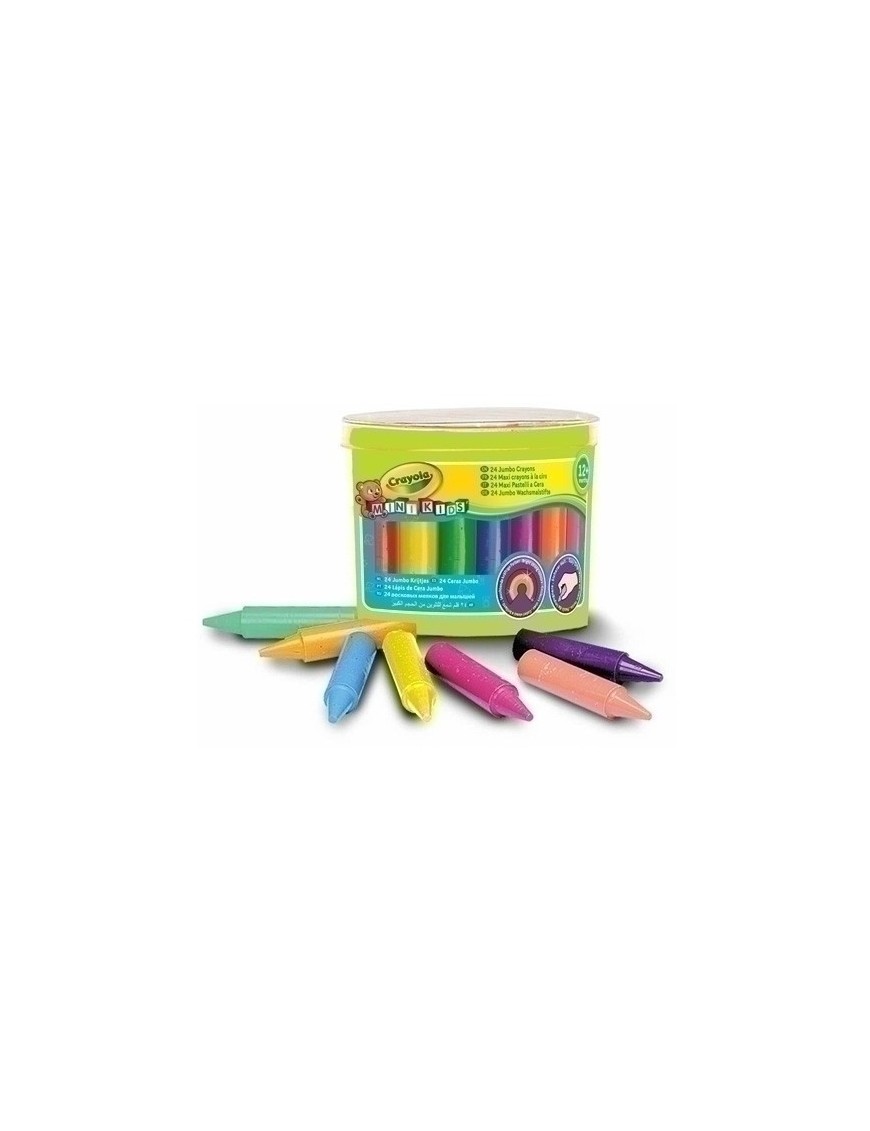 Ceras Crayola Jumbo Bote De 24