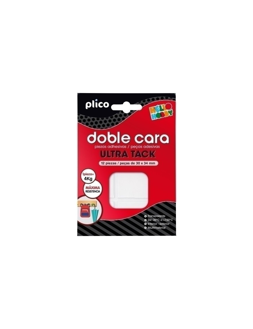 Cinta Doble Cara Plico 30X34 Ultra Tack