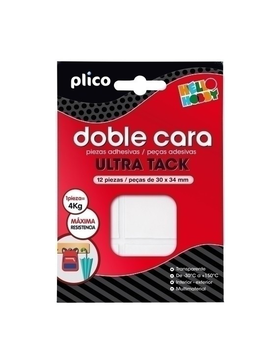 Cinta Doble Cara Plico 30X34 Ultra Tack