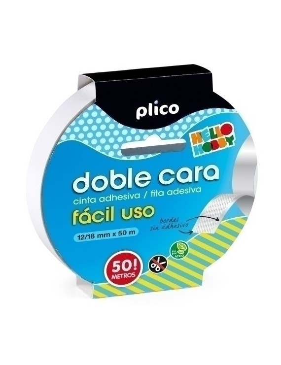 Cinta Doble Cara Plico 50X12/18 Facil Us