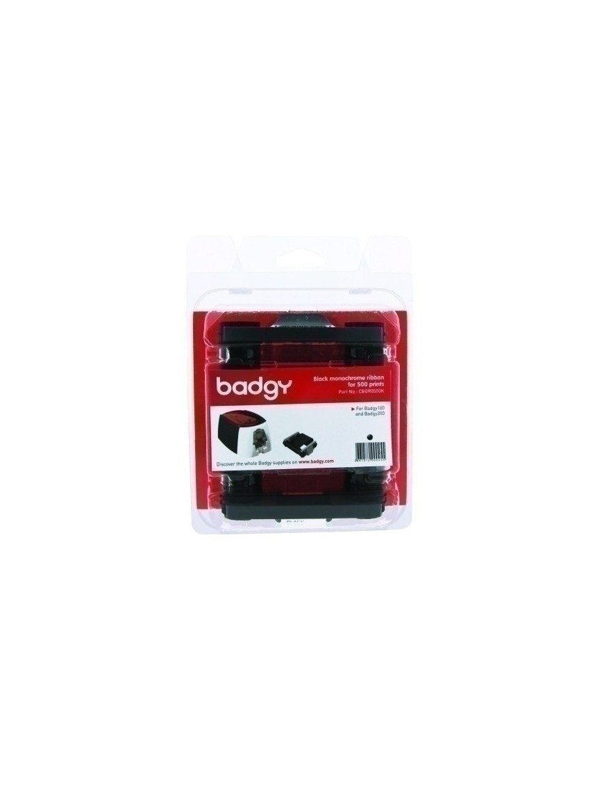 Cinta Badgy Negro Para 500 Impresiones