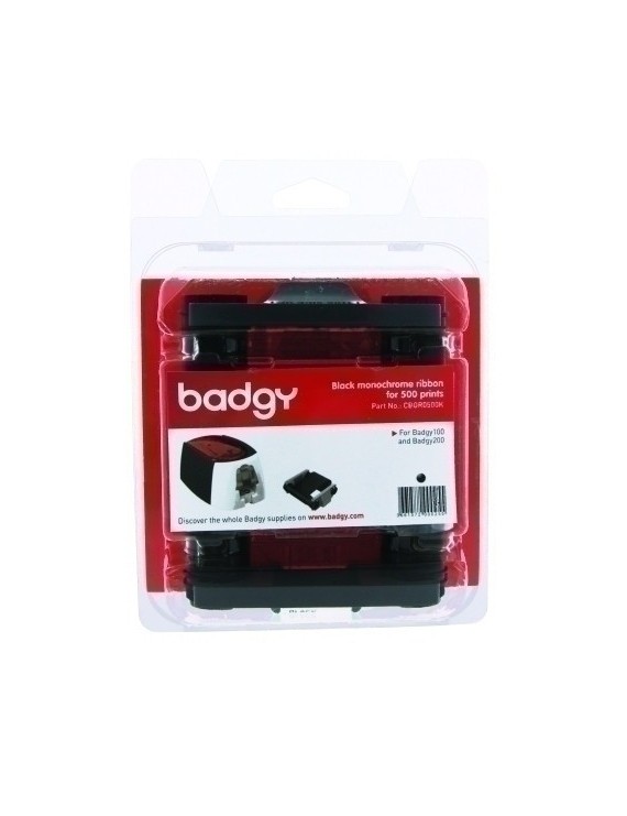 Cinta Badgy Negro Para 500 Impresiones