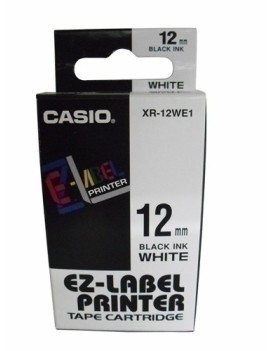 Cinta Rot.Casio 8M 12 Negro S/Blanco