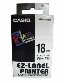 Cinta Rot.Casio 8M 18 Negro S/Blanco