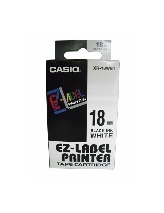 Cinta Rot.Casio 8M 18 Negro S/Blanco