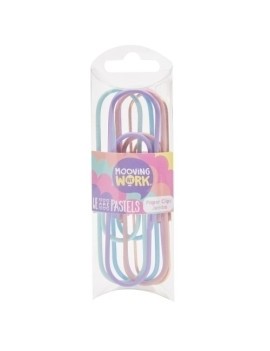 Clip Color Mooving Pastel Jumbo 6 Pzas.