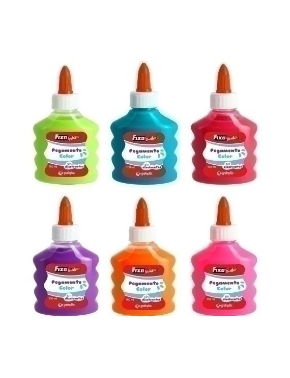 Cola Fixo Kids Color 100Ml Surt. P/12