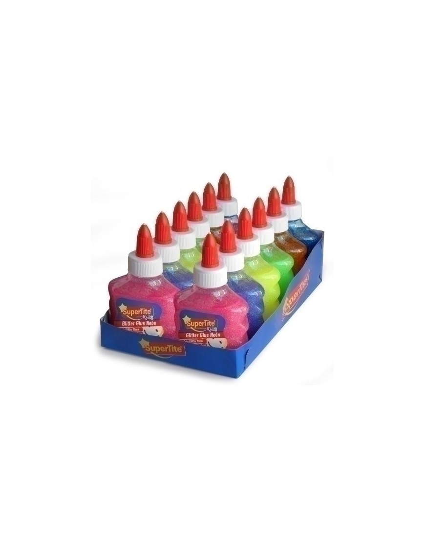 Cola Glitter Glue Supertite Surt.Exp.12