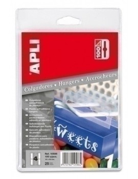 Colgadores Adhesivos 34X48 Plast. C/100