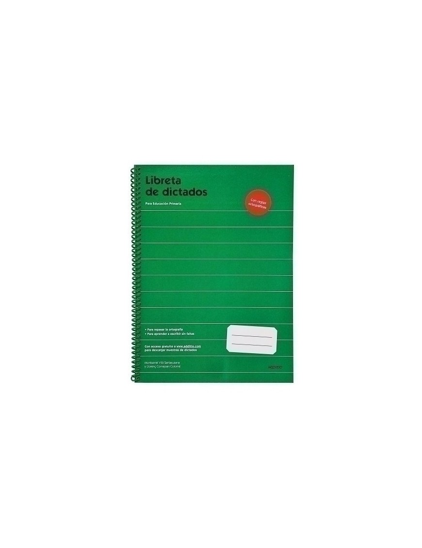 Cuaderno Additio A4 Dictados Primaria