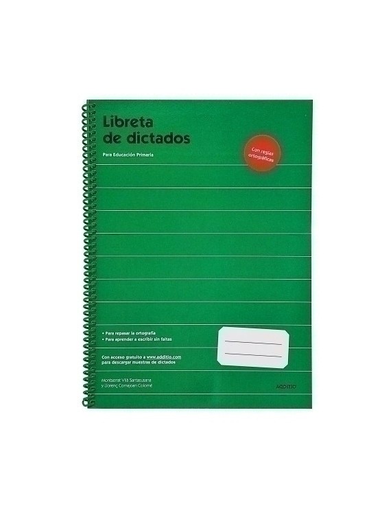 Cuaderno Additio A4 Dictados Primaria