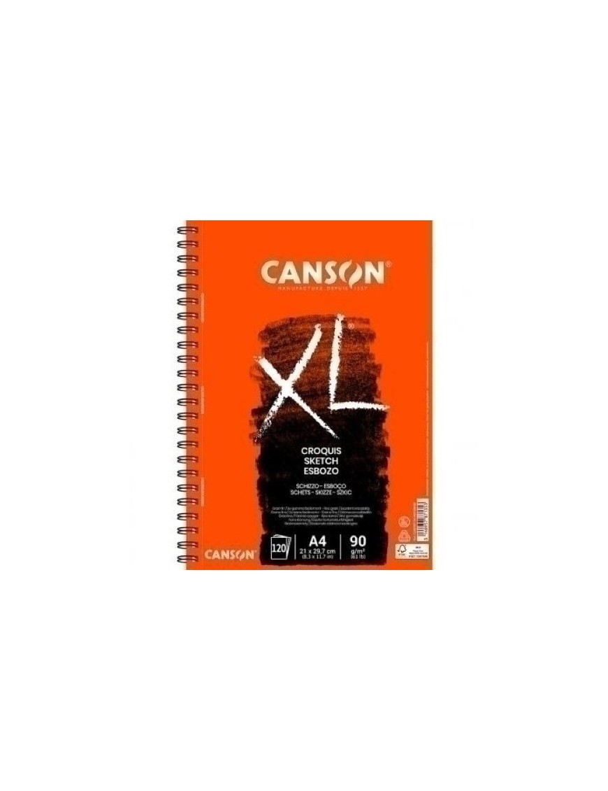 Cuad. Dibujo Canson Xl Croquis C/Esp. A4