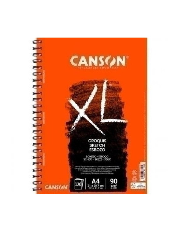 Cuad. Dibujo Canson Xl Croquis C/Esp. A4