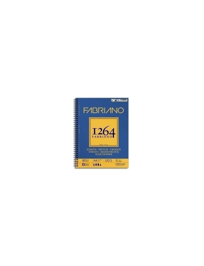 Cuad. Dibujo Fabriano 1264 Esbozo A4 90G