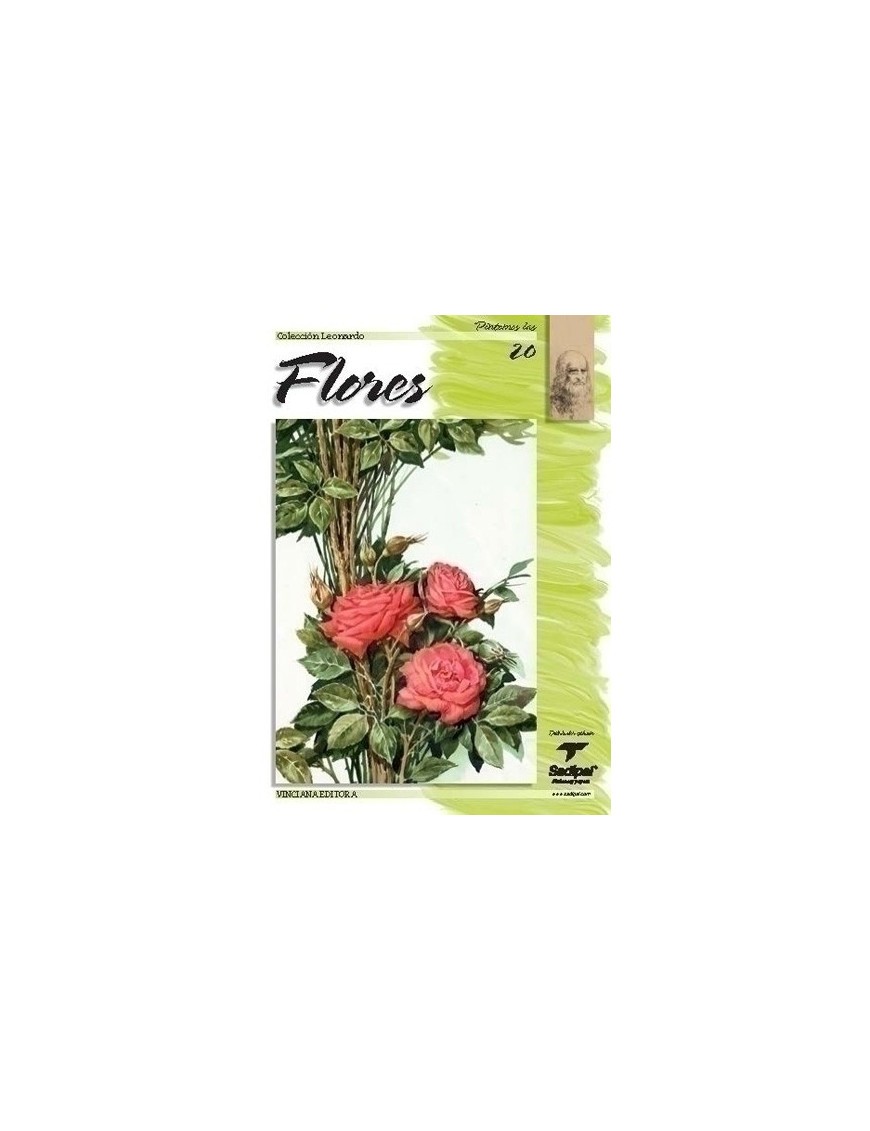 Cuaderno Leonardo 20 Flores