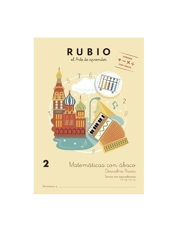 Cuaderno Rubio A4 Matematicas Abaco 2