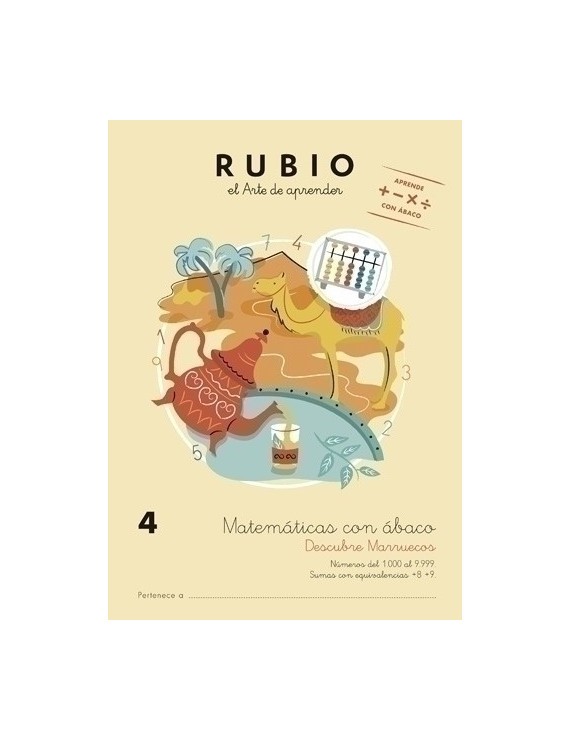 Cuaderno Rubio A4 Matematicas Abaco 4