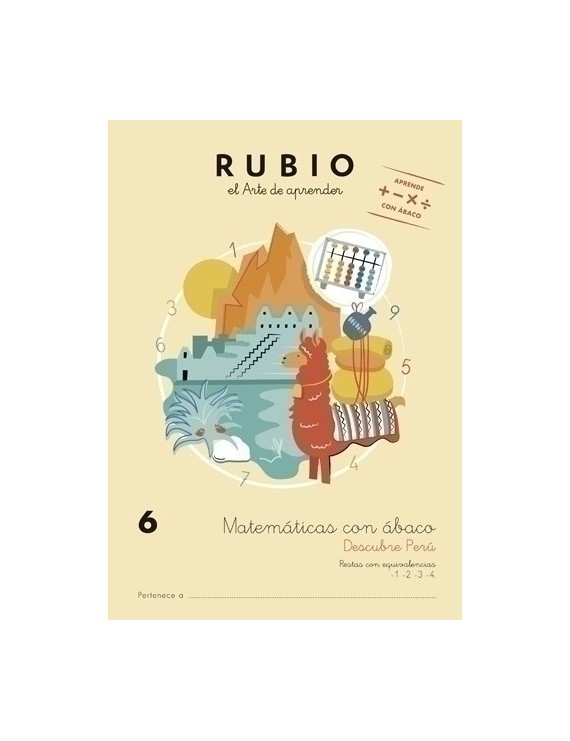 Cuaderno Rubio A4 Matematicas Abaco 6