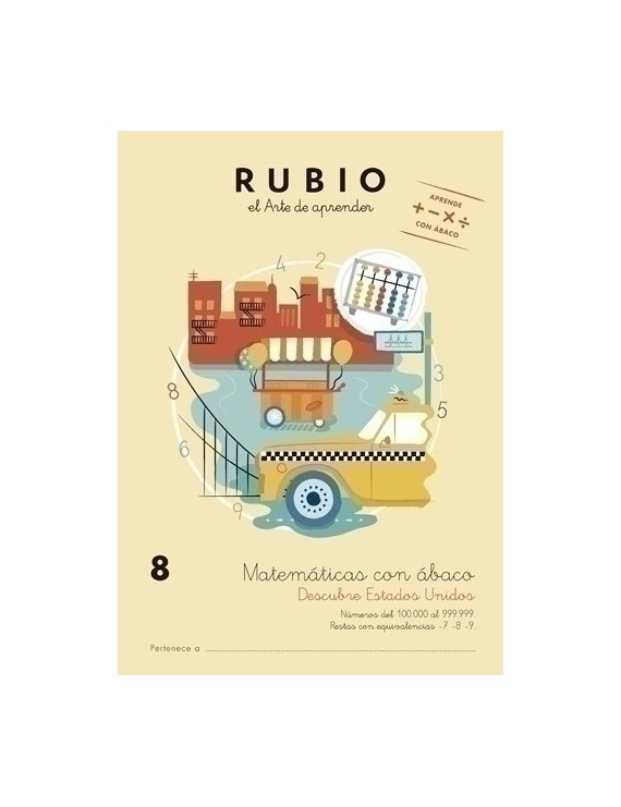 Cuaderno Rubio A4 Matematicas Abaco 8