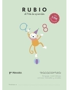 Cuaderno Rubio A4 Vacaciones 1º Primaria