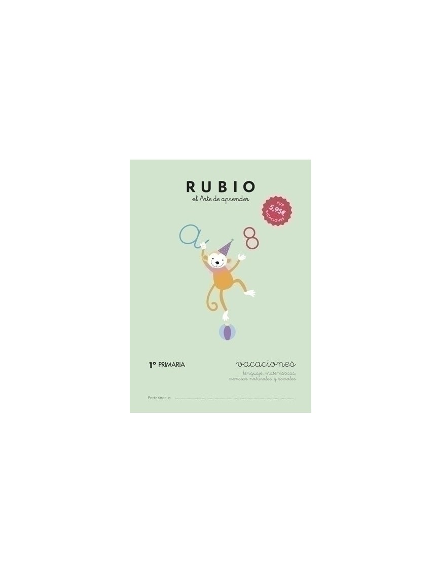 Cuaderno Rubio A4 Vacaciones 1º Primaria