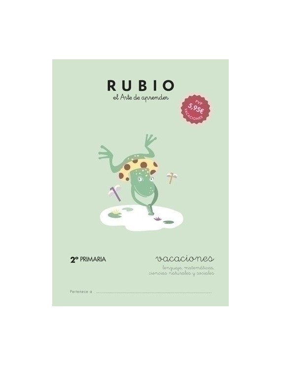 Cuaderno Rubio A4 Vacaciones 2º Primaria