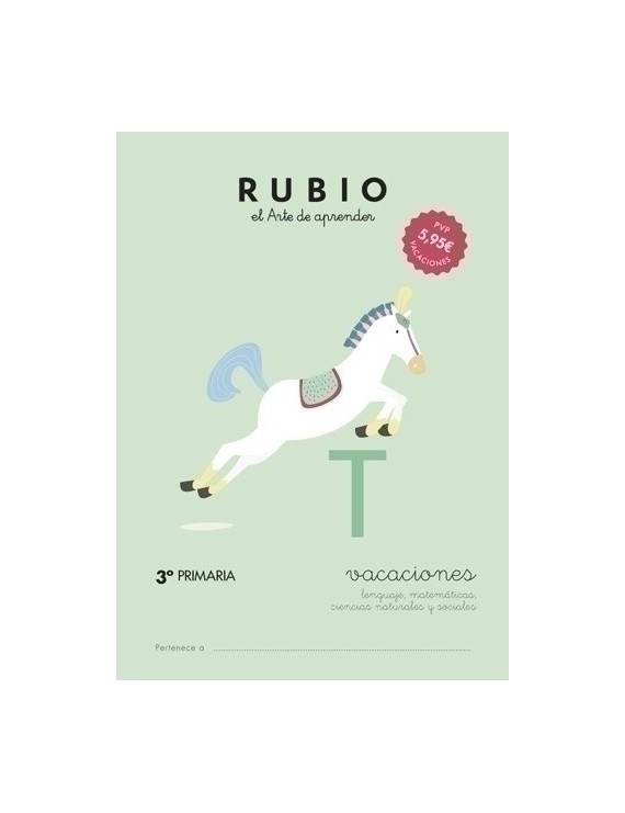 Cuaderno Rubio A4 Vacaciones 3º Primaria