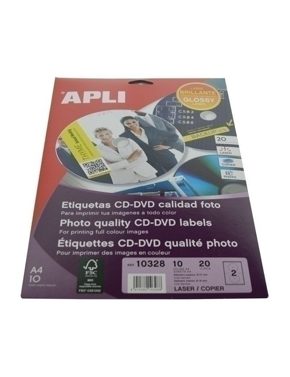 Etiq.Imp.Apli 10328 10H A4 Cd.Br.Ø117X18