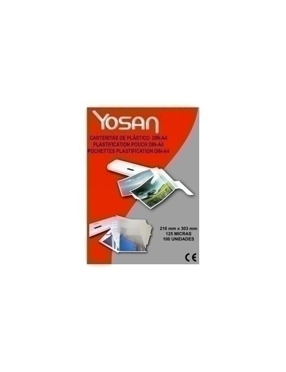 Funda Plastif. Yosan A4 125µ P/100