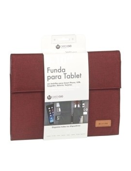 Funda Tablet Carch.Venture 10" Rojo