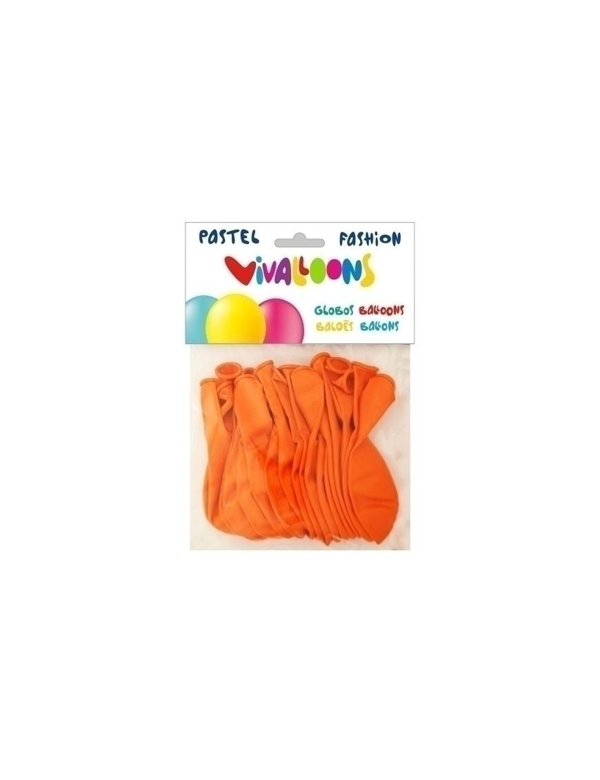 Globo Fashion Pastel Naranja Bolsa 20