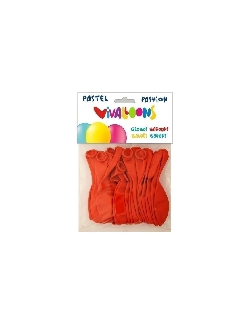 Globo Fashion Pastel Rojo Bolsa 20