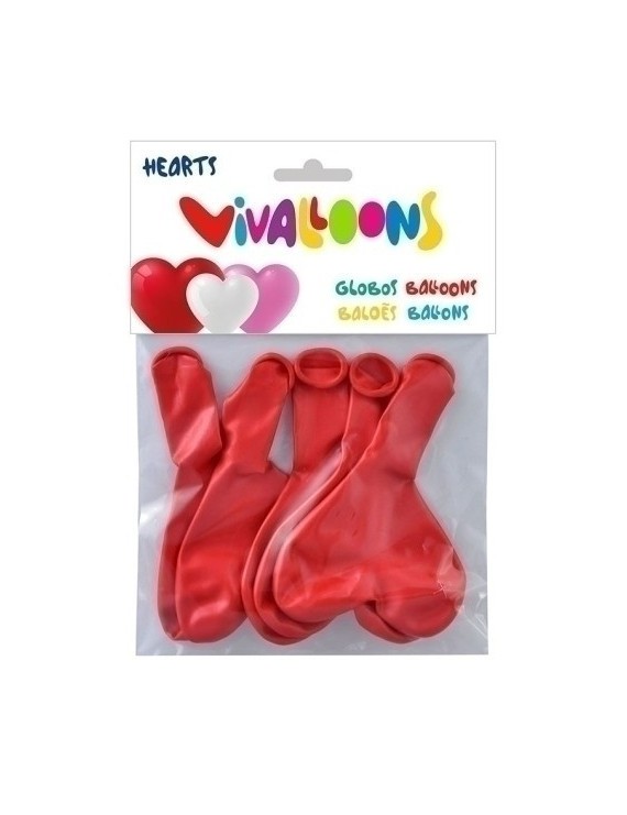 Globos Corazon Bolsa De 5