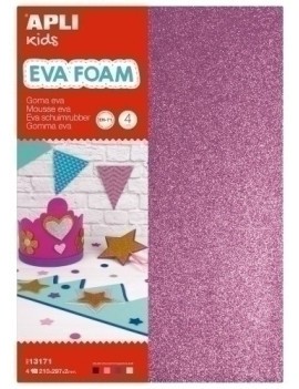 Goma Eva  Apli Hoja 20X30 Purpur.4 Hj