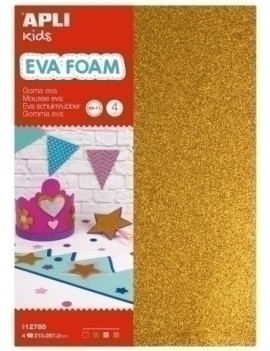 Goma Eva  Apli Hoja 20X30 Purpur.4 Hj