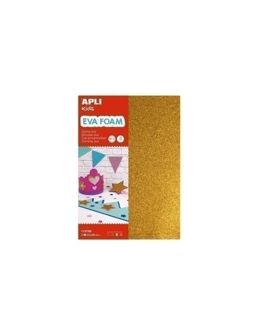 Goma Eva  Apli Hoja 20X30 Purpur.4 Hj