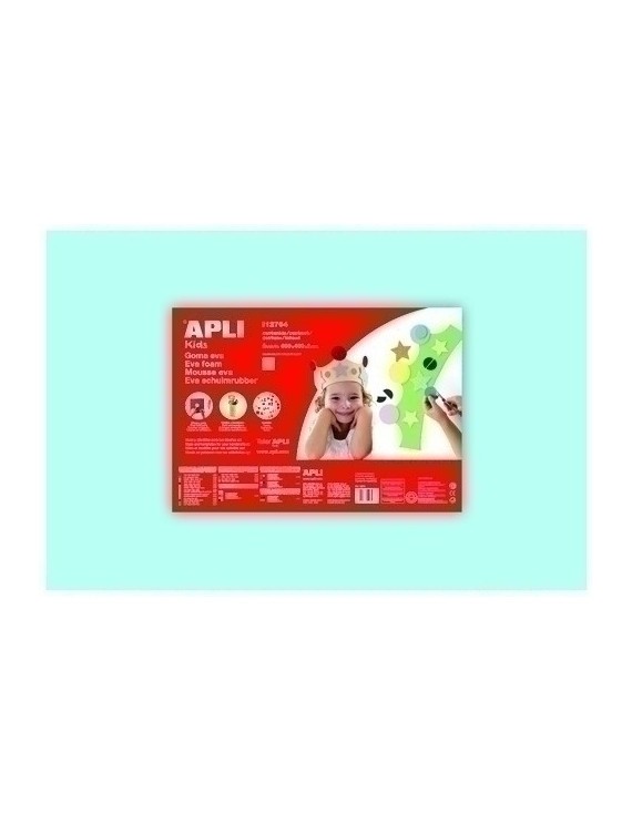 Goma Eva Apli 40X60 Azul Claro P/5