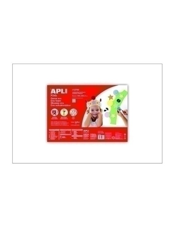 Goma Eva Apli 40X60 Blanco P/5