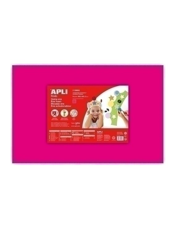 Goma Eva Apli 40X60 Fucsia P/5