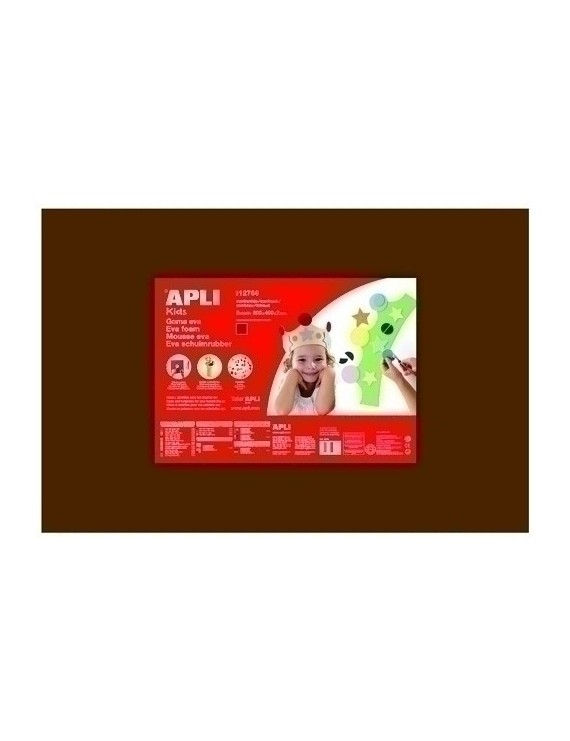 Goma Eva Apli 40X60 Marron P/5