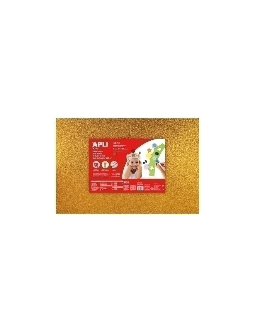 Goma Eva Apli 40X60 Purpur. Oro P/3