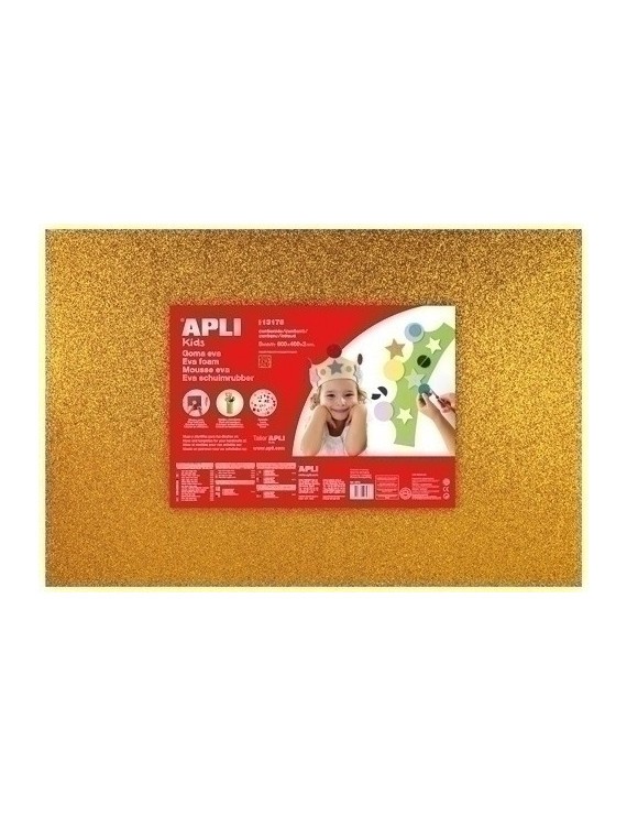 Goma Eva Apli 40X60 Purpur. Oro P/3